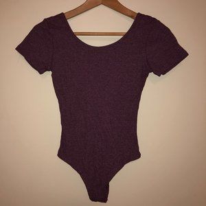 Subdued Amsterdam Purple Body Suit NWOT